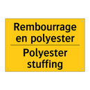 Rembourrage en polyester - Polyester stuffing
