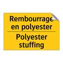 Rembourrage en polyester - Polyester stuffing