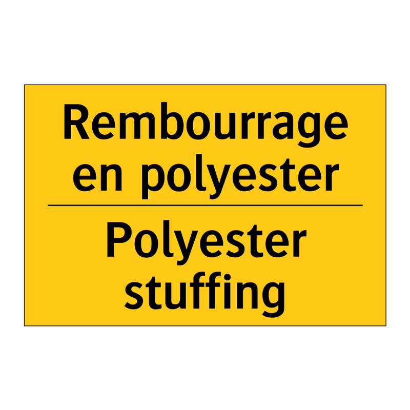 Rembourrage en polyester - Polyester stuffing