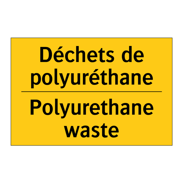 Déchets de polyuréthane - Polyurethane waste