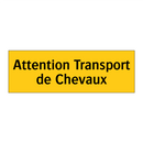 Attention Transport de Chevaux
