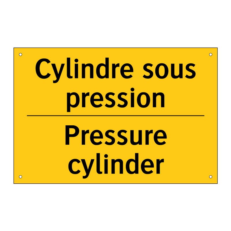 Cylindre sous pression - Pressure cylinder