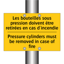 Les bouteilles sous pression doivent  /.../ - Pressure cylinders must be removed  /.../