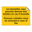 Les bouteilles sous pression doivent  /.../ - Pressure cylinders must be removed  /.../