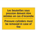 Les bouteilles sous pression doivent  /.../ - Pressure cylinders must be removed  /.../