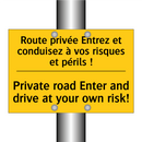 Route privée Entrez et conduisez  /.../ - Private road Enter and drive at  /.../