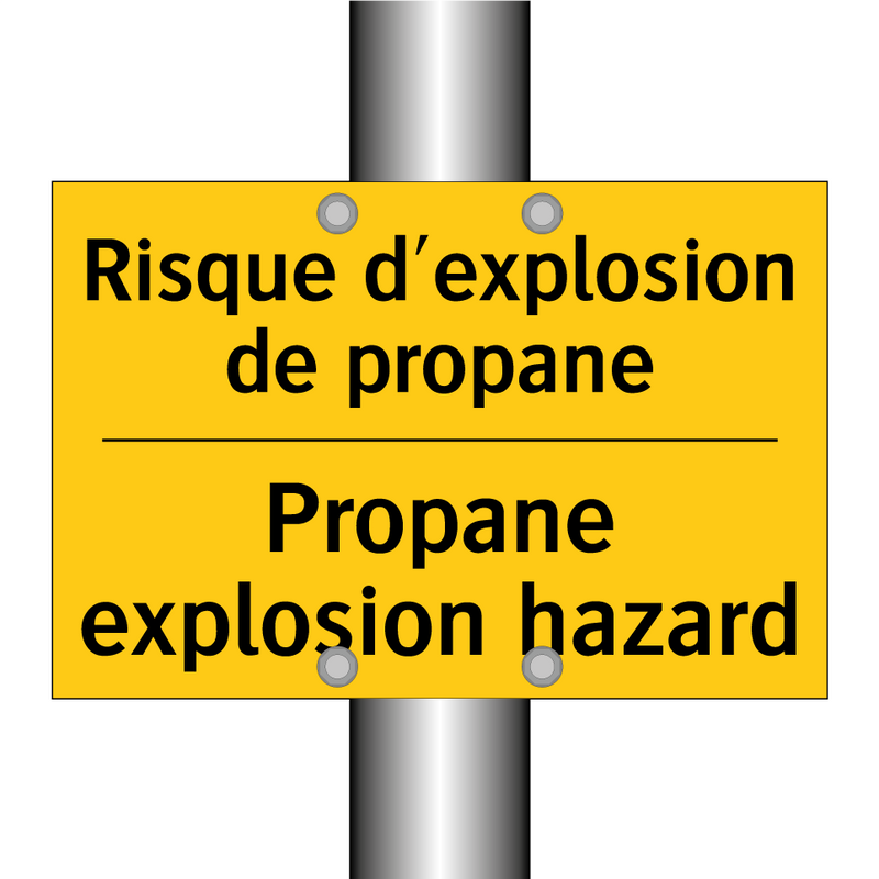Risque d'explosion de propane - Propane explosion hazard