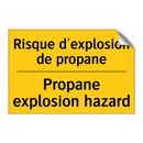 Risque d'explosion de propane - Propane explosion hazard