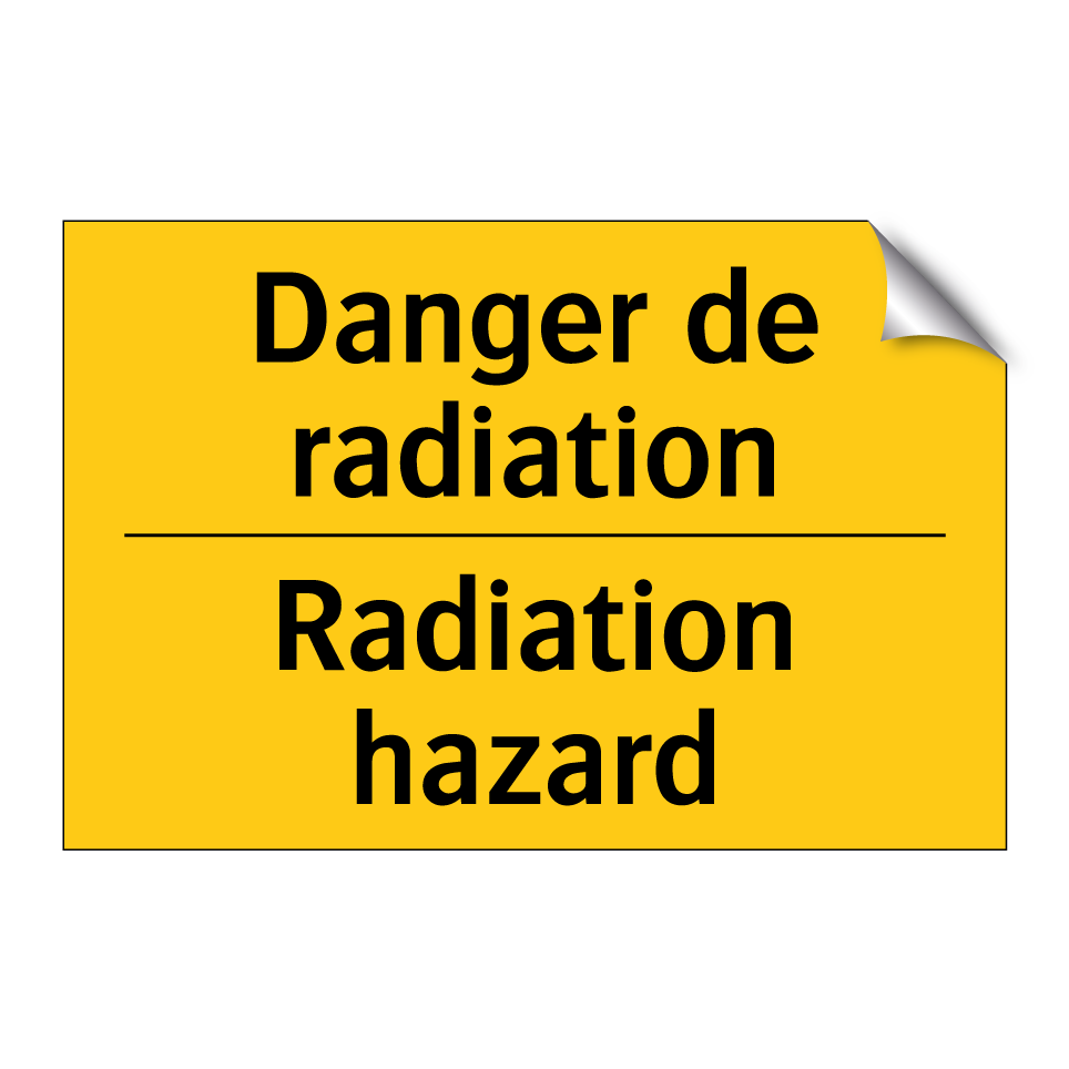 Danger de radiation - Radiation hazard