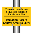 Zone de contrôle des risques de  /.../ - Radiation Hazard Control Area  /.../
