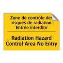 Zone de contrôle des risques de  /.../ - Radiation Hazard Control Area  /.../