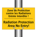 Zone de Protection contre les  /.../ - Radiation Protection Area No Entry! /.../