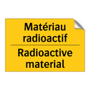 Matériau radioactif - Radioactive material