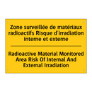Zone surveillée de matériaux radioactifs  /.../ - Radioactive Material Monitored  /.../