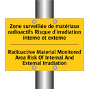 Zone surveillée de matériaux radioactifs  /.../ - Radioactive Material Monitored  /.../