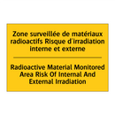 Zone surveillée de matériaux radioactifs  /.../ - Radioactive Material Monitored  /.../