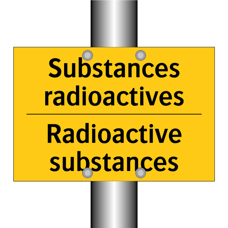 Substances radioactives - Radioactive substances