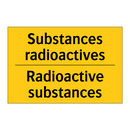 Substances radioactives - Radioactive substances