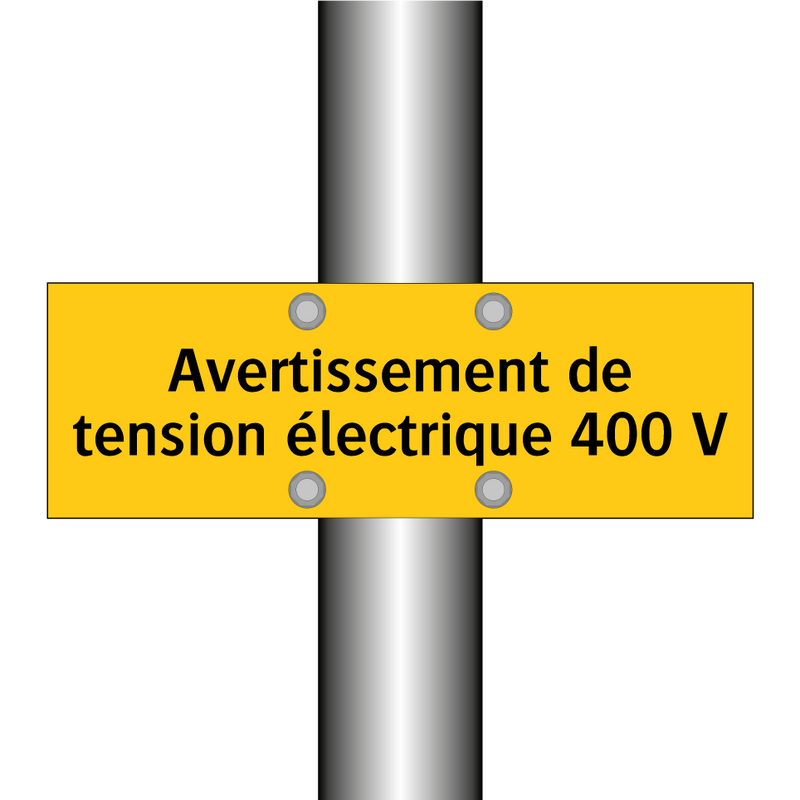 Avertissement de tension électrique 400 V