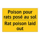 Poison pour rats posé au sol - Rat poison laid out