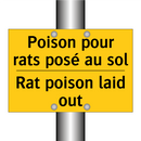 Poison pour rats posé au sol - Rat poison laid out