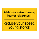 Réduisez votre vitesse, jeunes  /.../ - Reduce your speed, young storks! /.../