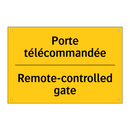 Porte télécommandée - Remote-controlled gate