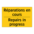 Réparations en cours - Repairs in progress