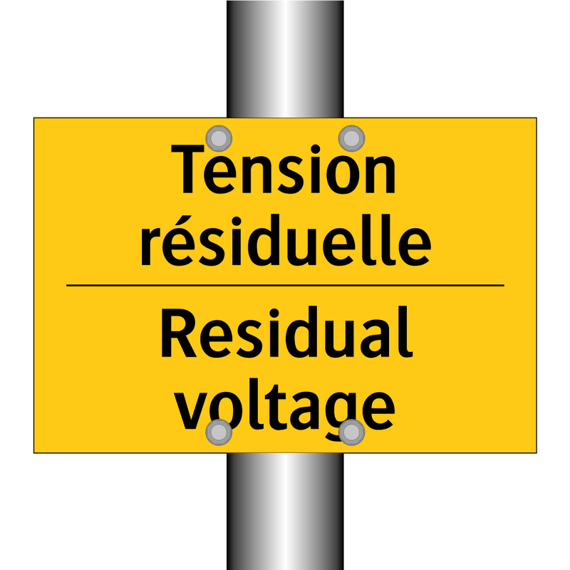 Tension résiduelle - Residual voltage
