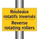 Rouleaux rotatifs inversés - Reverse rotating rollers