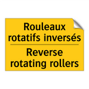 Rouleaux rotatifs inversés - Reverse rotating rollers