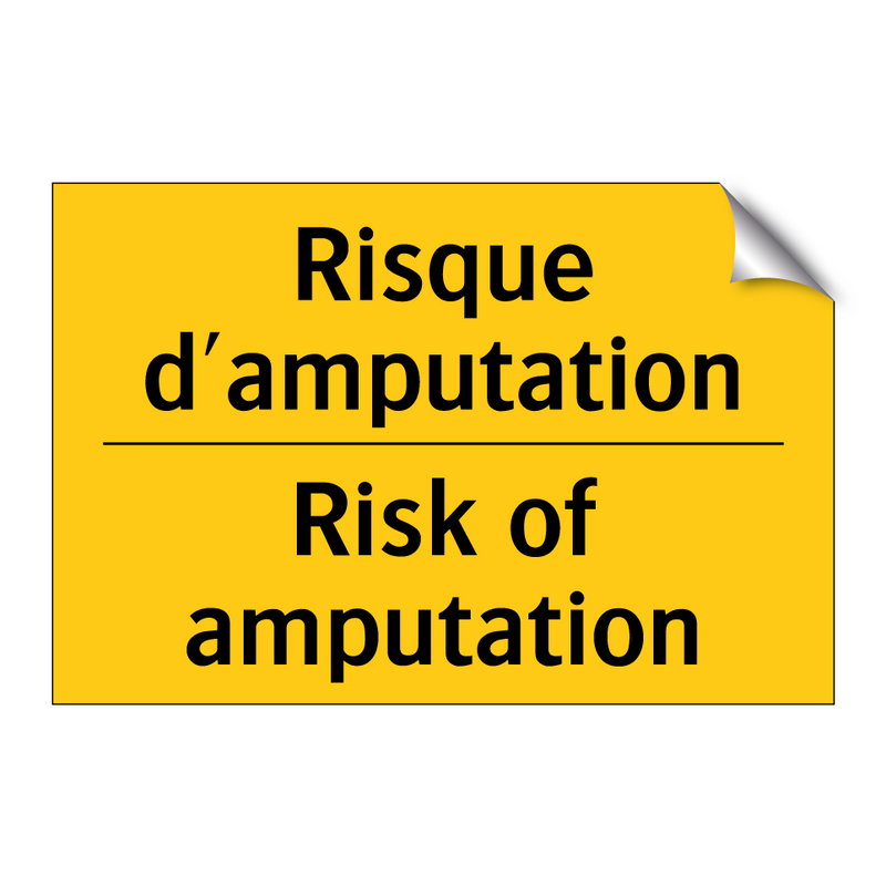 Risque d'amputation - Risk of amputation
