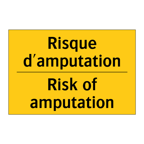 Risque d'amputation - Risk of amputation