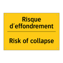 Risque d'effondrement - Risk of collapse