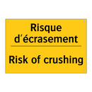 Risque d'écrasement - Risk of crushing
