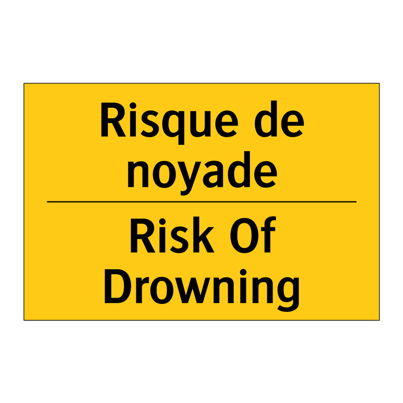Risque de noyade - Risk Of Drowning