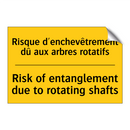 Risque d'enchevêtrement dû aux  /.../ - Risk of entanglement due to rotating  /.../