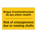 Risque d'enchevêtrement dû aux  /.../ - Risk of entanglement due to rotating  /.../