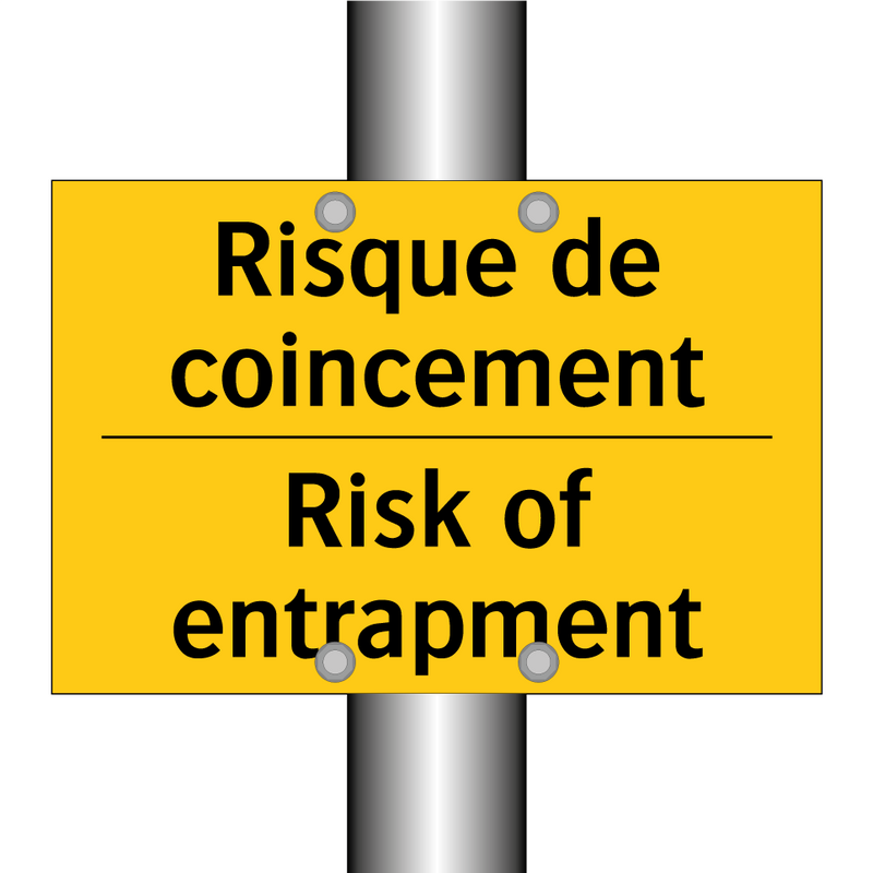 Risque de coincement - Risk of entrapment