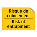 Risque de coincement - Risk of entrapment