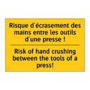 Risque d'écrasement des mains  /.../ - Risk of hand crushing between  /.../