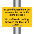 Risque d'écrasement des mains  /.../ - Risk of hand crushing between  /.../