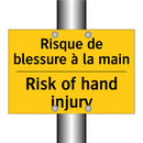 Risque de blessure à la main - Risk of hand injury