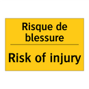 Risque de blessure - Risk of injury