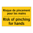 Risque de pincement pour les mains /.../ - Risk of pinching for hands