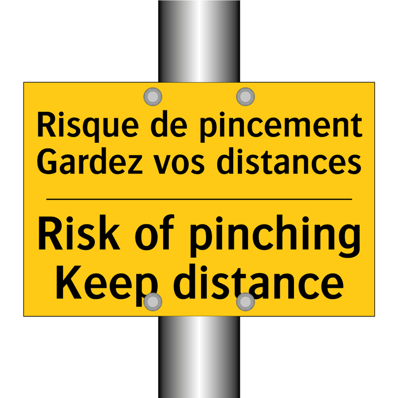 Risque de pincement Gardez vos  /.../ - Risk of pinching Keep distance