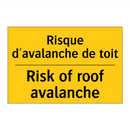 Risque d'avalanche de toit - Risk of roof avalanche