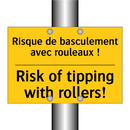 Risque de basculement avec rouleaux  /.../ - Risk of tipping with rollers!