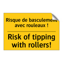 Risque de basculement avec rouleaux  /.../ - Risk of tipping with rollers!