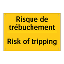 Risque de trébuchement - Risk of tripping
